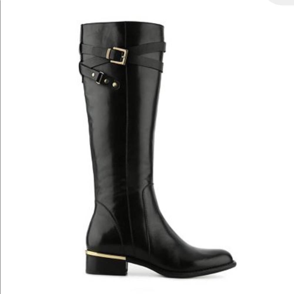 Franco Sarto Celeste Black Riding Boots
